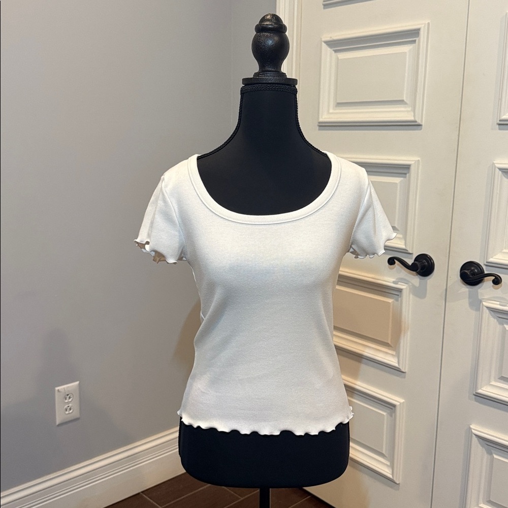 Abercrombie & Fitch Soft White Short Sleeve Tee